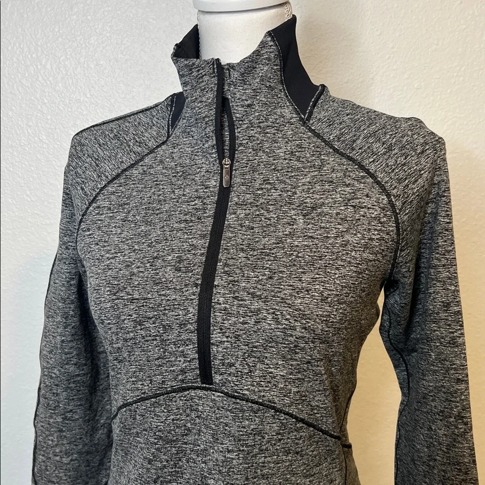 Lululemon Always Alert 1/2 Zip - Heathered Black - Size 6 - Picture 2 of 15